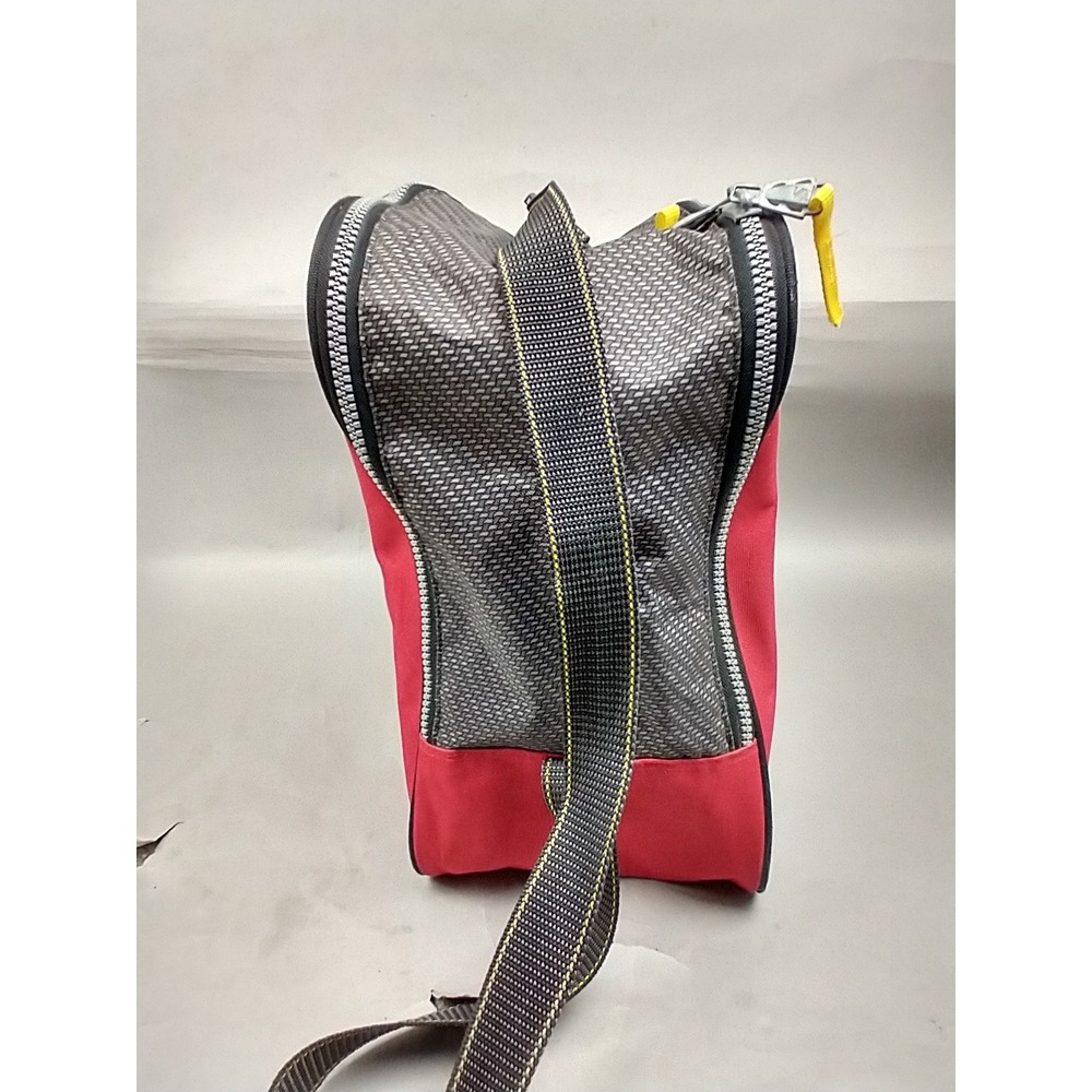 Salomon Equipe Ski Boot Bag Red Black Gear Carrier Adjustable Strap Vintage - Picture 4 of 14